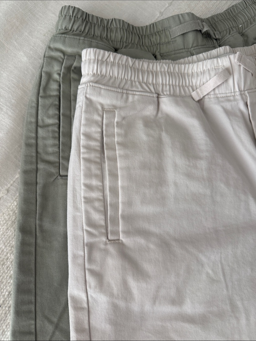 Set of 2 Abercrombie Kids 11/12 bermuda chino pull on shorts